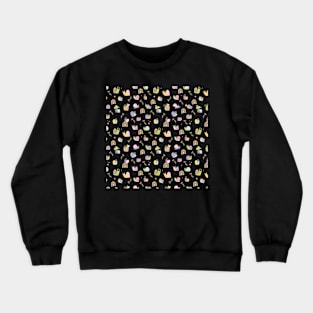 cute spring snails and flowers. Crewneck Sweatshirt